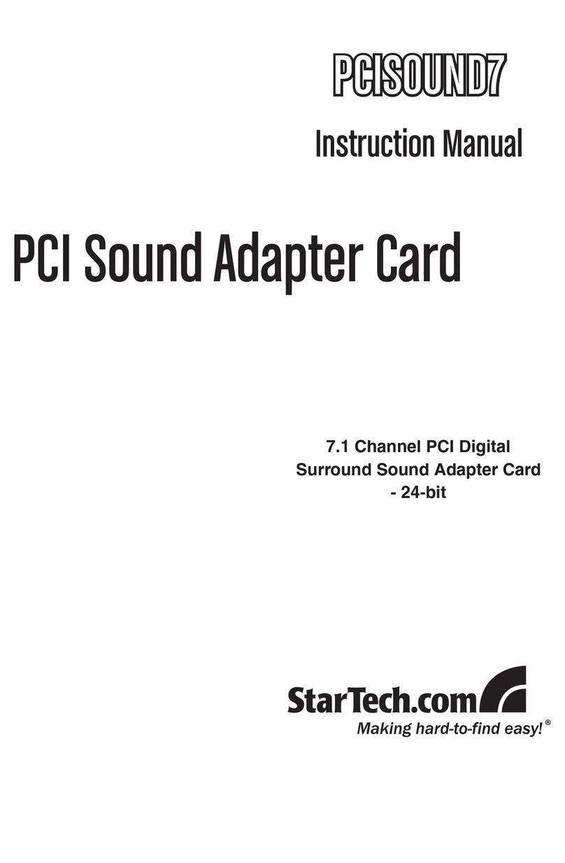 StarTech.com PCISOUND7 User manual