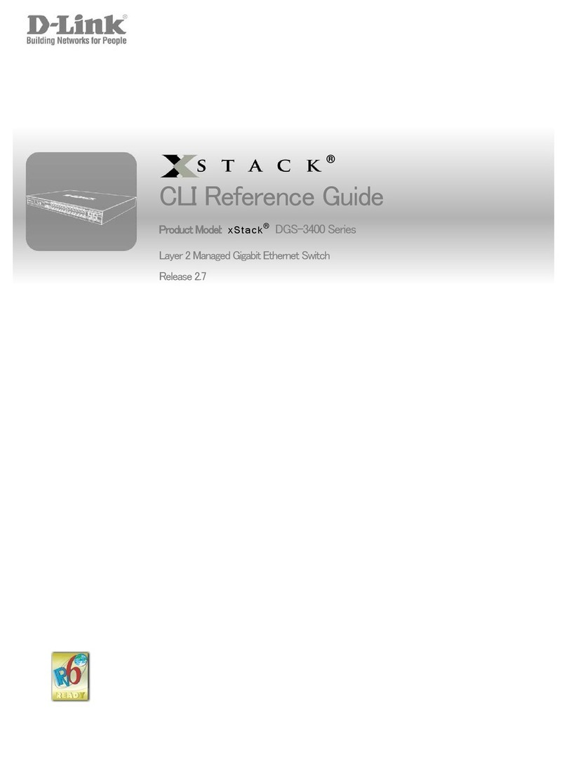 D-Link xStack DGS-3400 Series Instruction Manual D-Link xStack DGS-3400 Series Instruction Manual