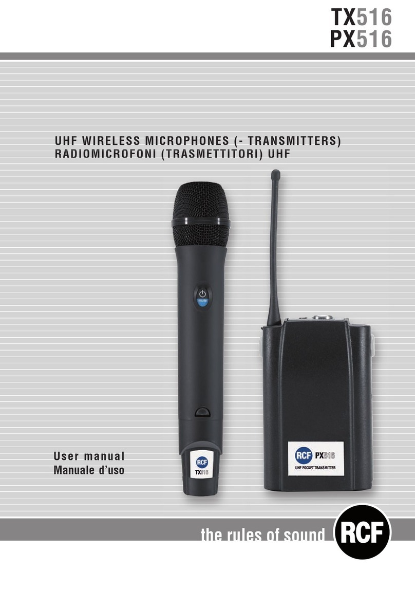 RCF TX516 user manual