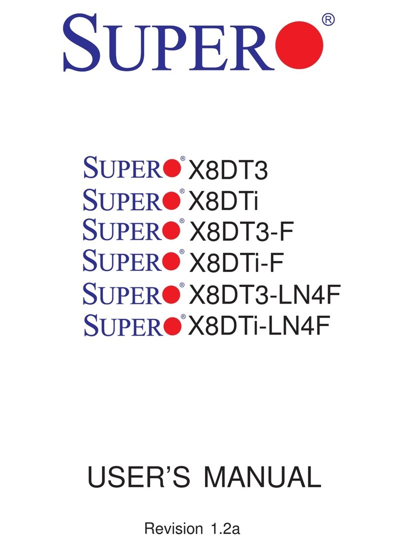 Supero X8DT3 User manual