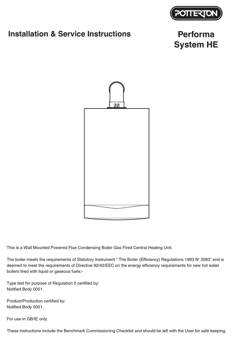 Potterton Performa System 12 HE Installation & service instructions