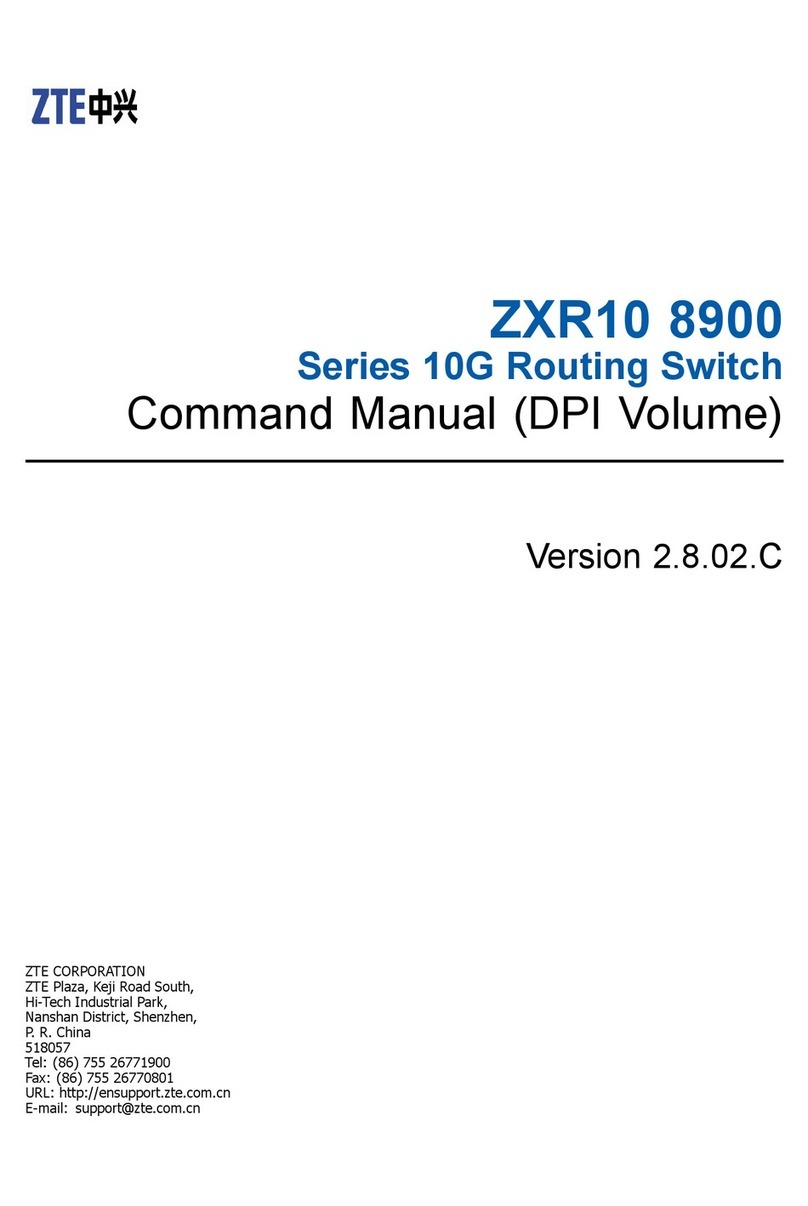 Zte ZXR10 8900 Series Installation instructions