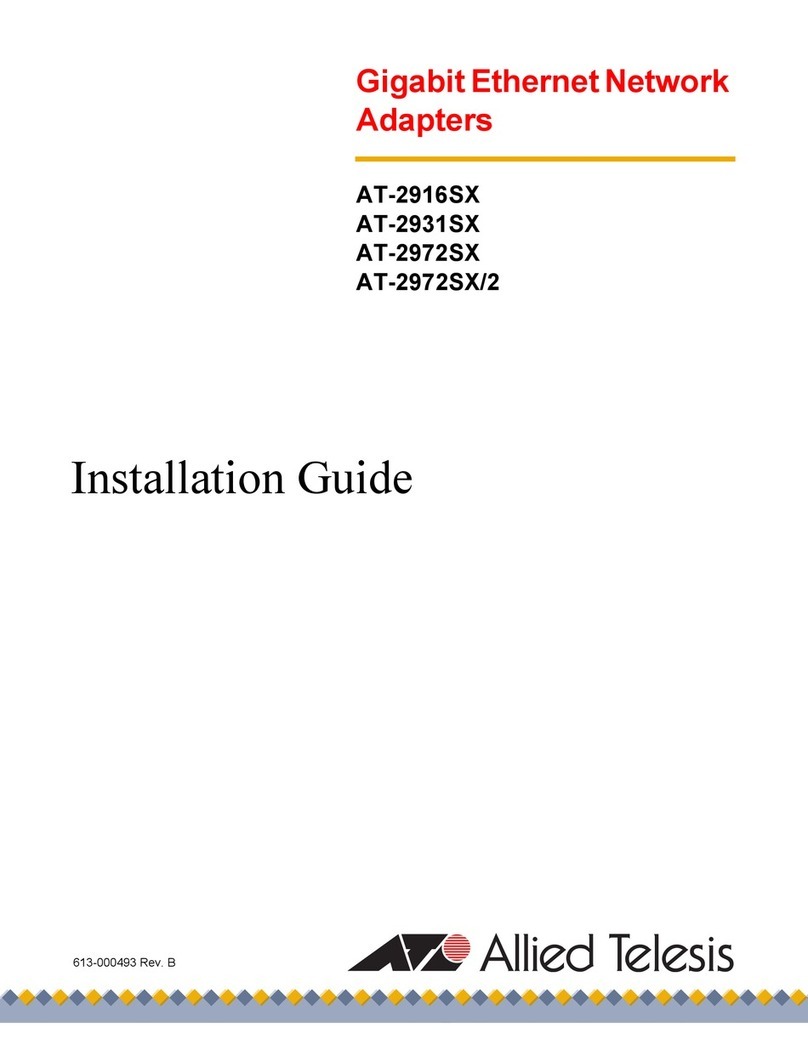 Allied Telesis AT-2916SX User manual