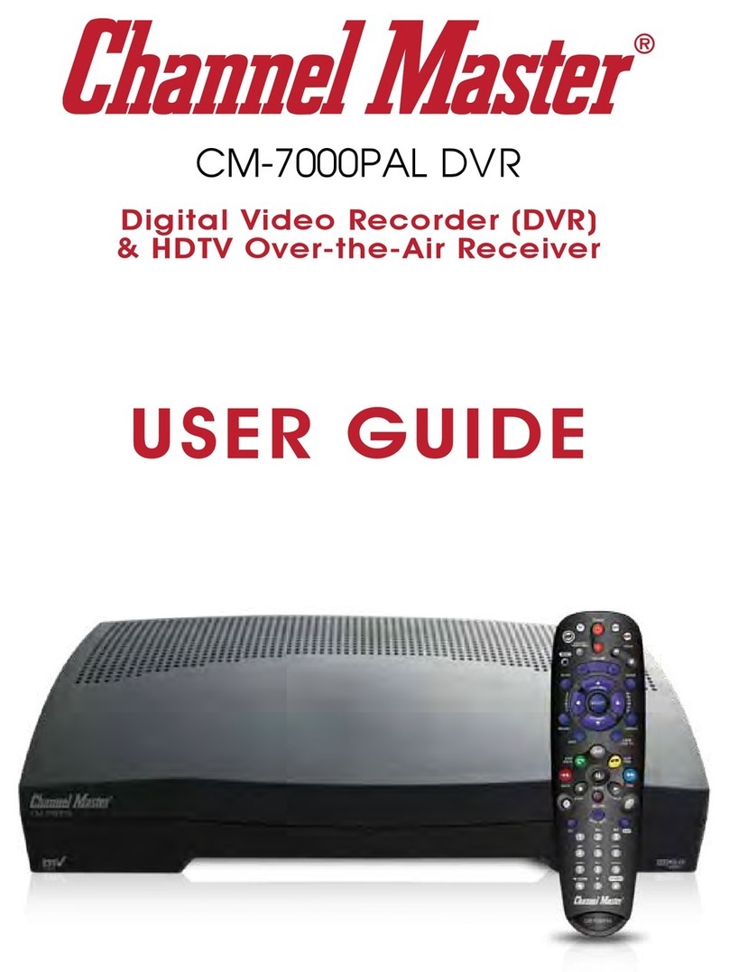 Channel Master CM-7000PAL DVR user guide