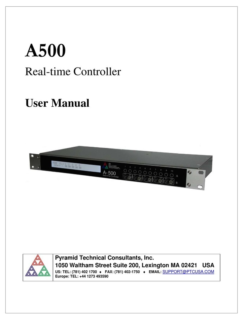 Pyramid Technical Consultants A500 user manual