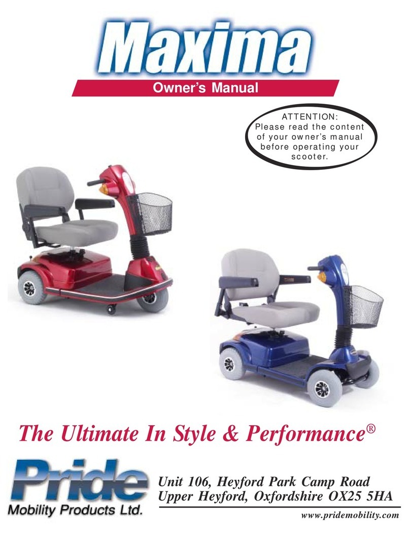 Pride Mobility Maxima Scooter SC940 User manual Pride Mobility Maxima Scooter SC940 User manual
