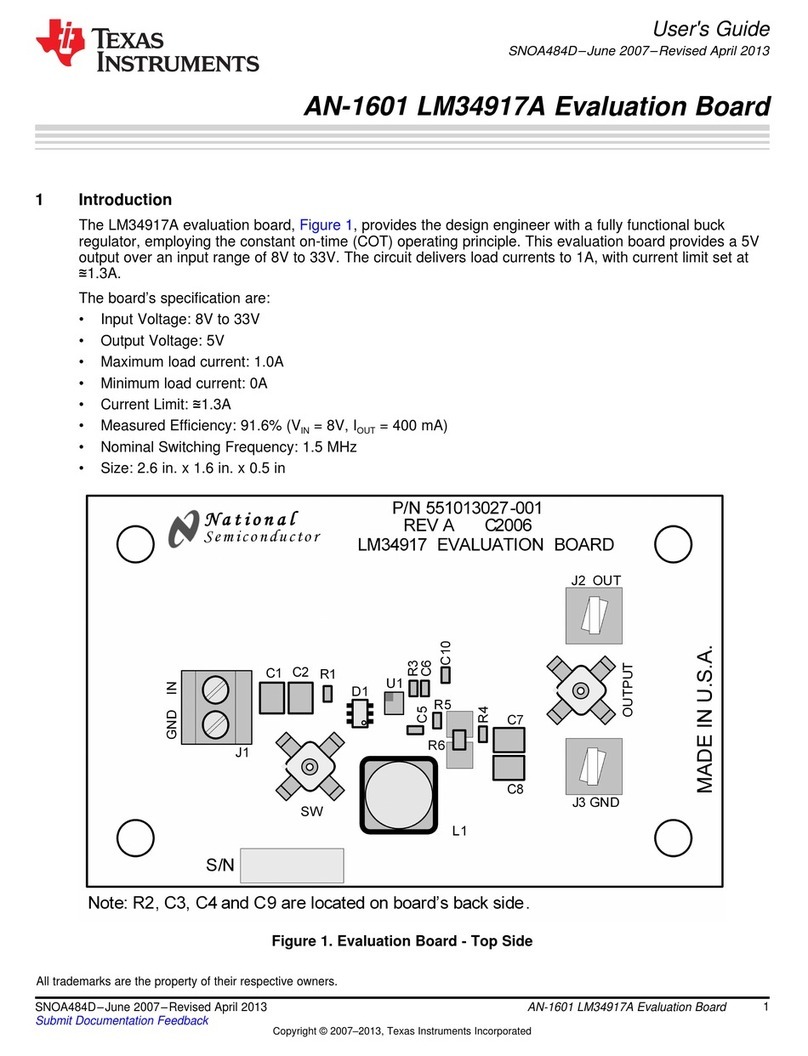 Texas Instruments AN-1601 LM34917A User manual
