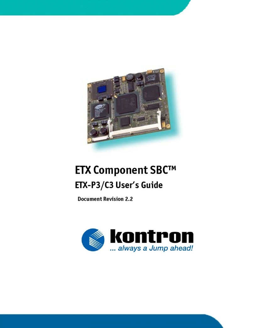 Kontron ETX-C3 User manual