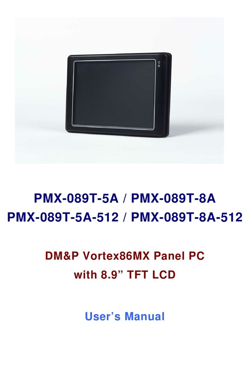 DMP Electronics Vortex86MX PMX-089T-8A user manual