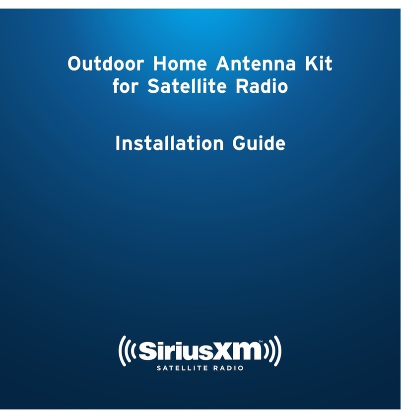 Sirius XM RAdio Outdoor Home Antenna Kit User manual