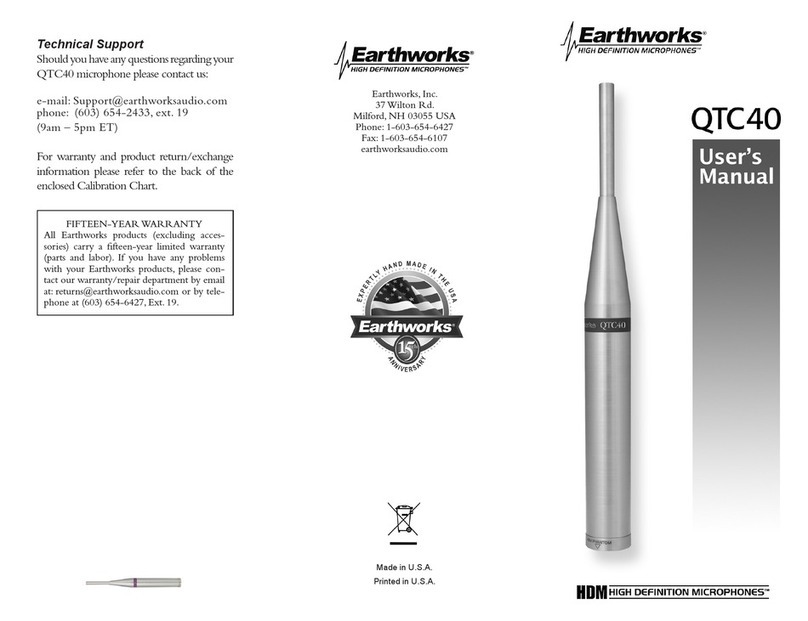 Earthworks QTC40 user manual
