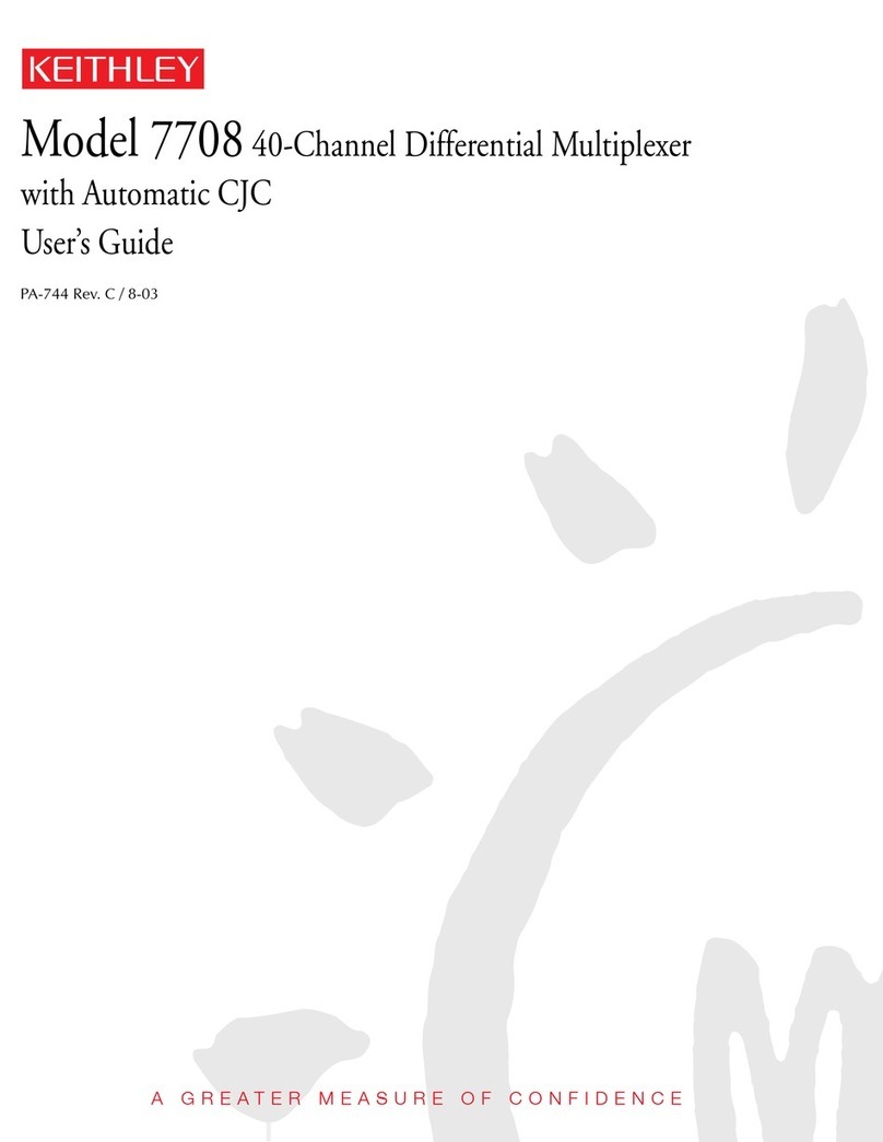 Keithley 7708 User manual