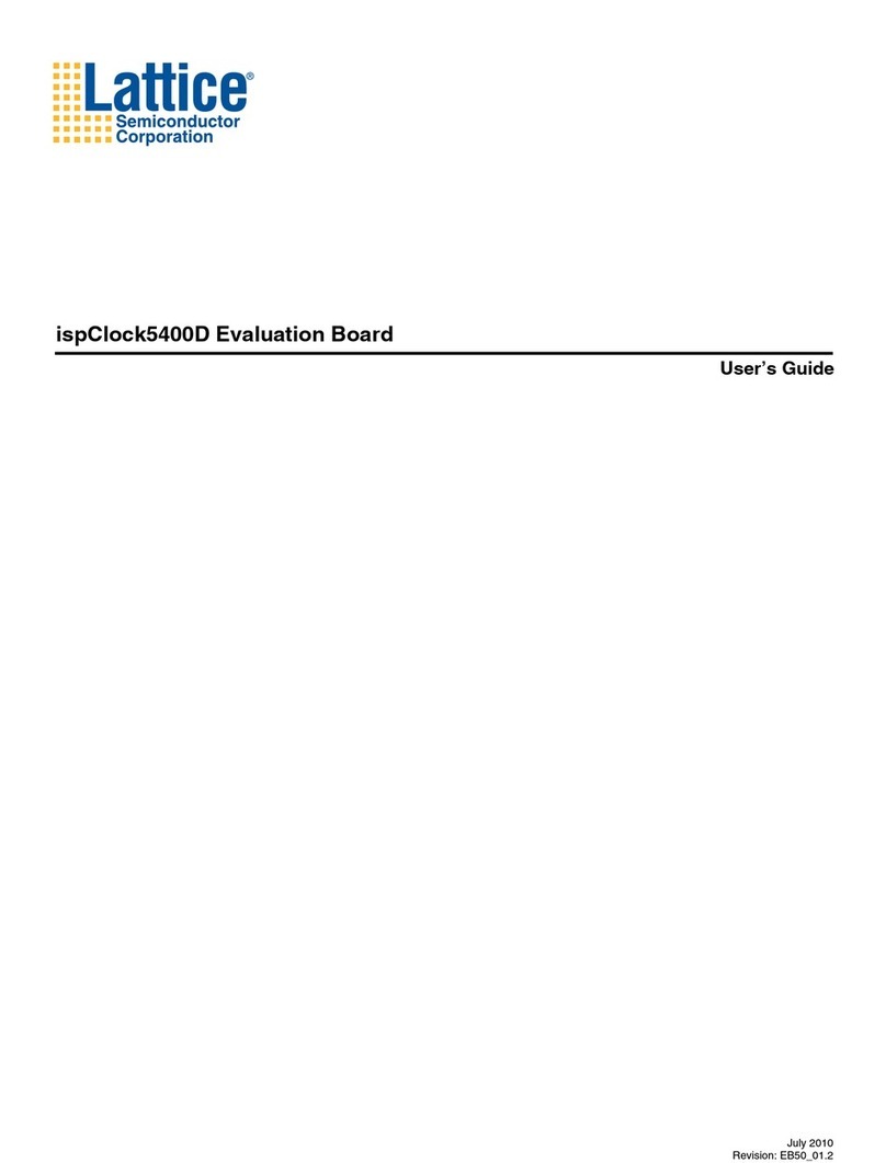 Lattice Semiconductor ispClock5400D User manual