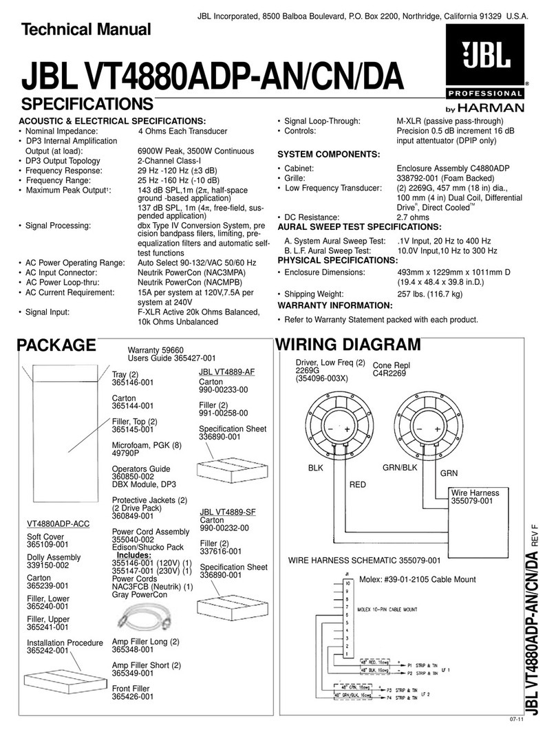 JBL VT4880ADP-AN User manual JBL VT4880ADP-AN User manual