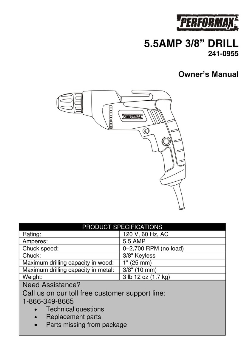 Performax 241-0955 User manual