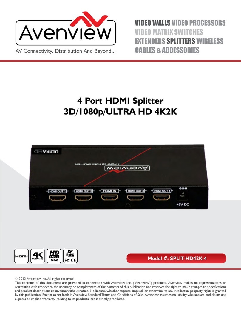 Avenview SPLIT-HD42K-4 user manual