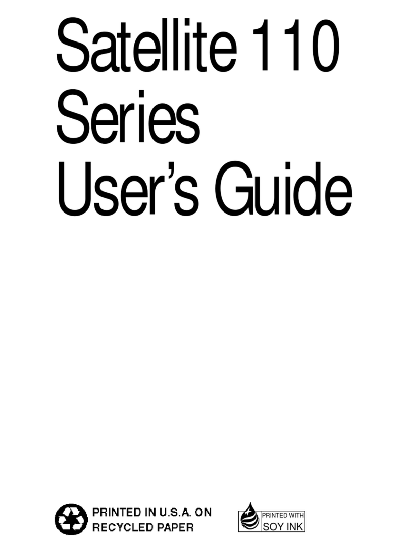 Toshiba Satellite 110 Series User manual