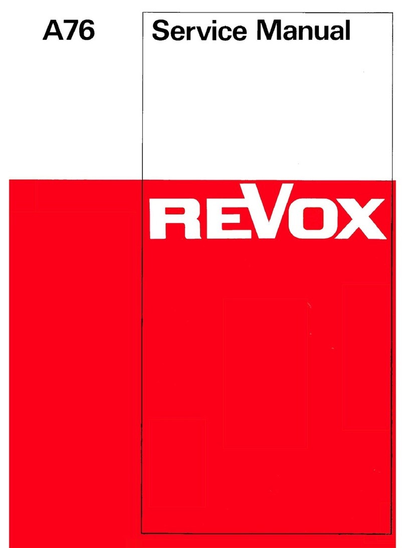 Revox A76 User manual