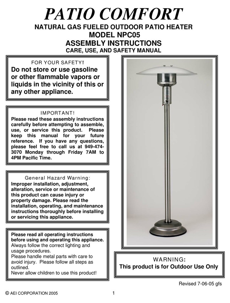 patio NPC05 Assembly instructions