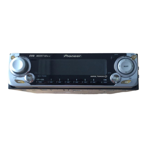 Pioneer Super Tuner III D DEH-P4550 installation manual