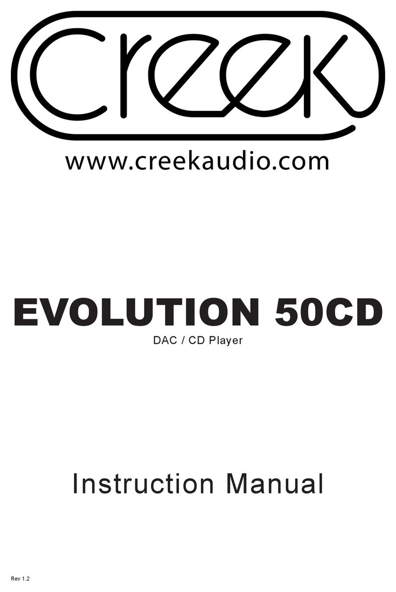 Creek Audio EVOLUTION 50CD User manual