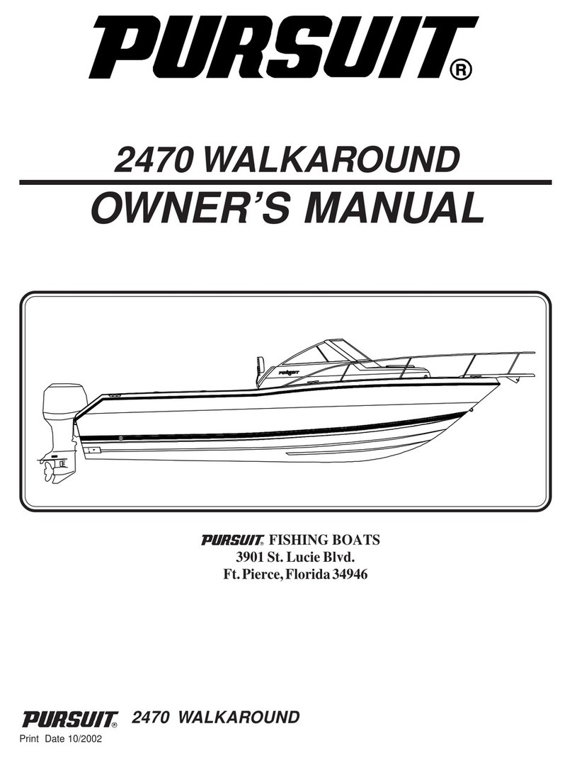PURSUIT 2470 WALKAROUND User manual