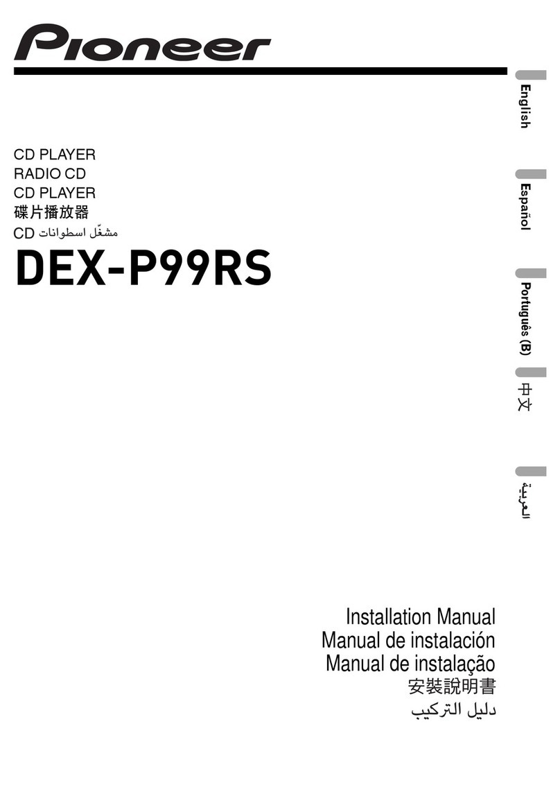 Pioneer dex-p99rs installation manual