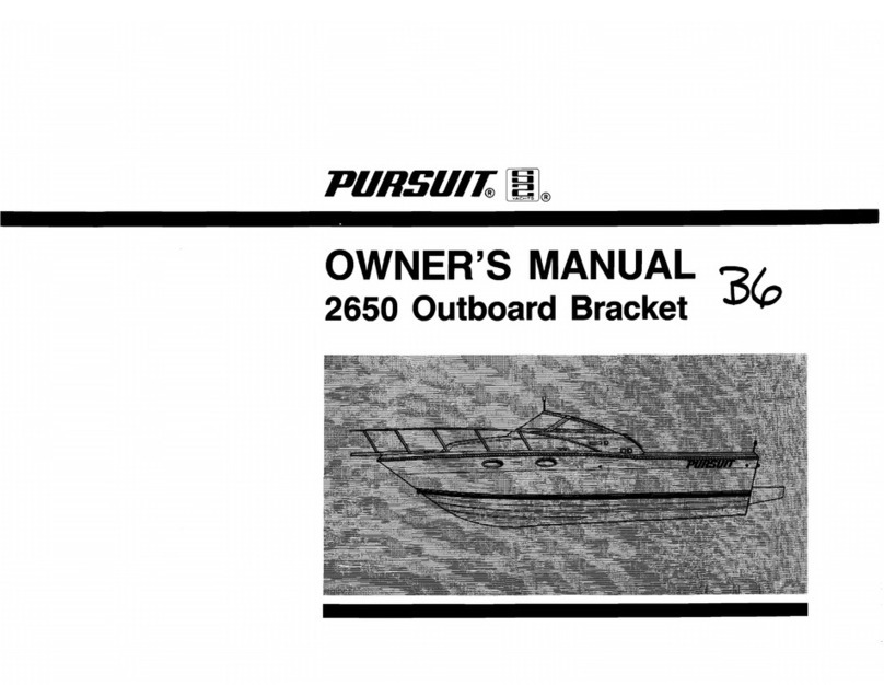 PURSUIT 2650 Outboard Bracket User manual