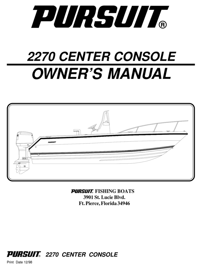 PURSUIT 2270 CENTER CONSOLE owner's manual