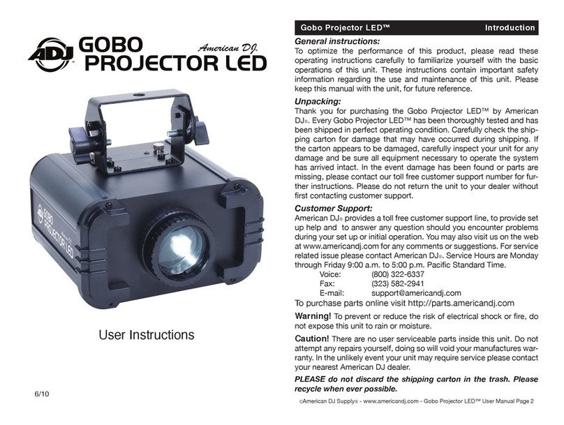 ADJ GOBO User instructions