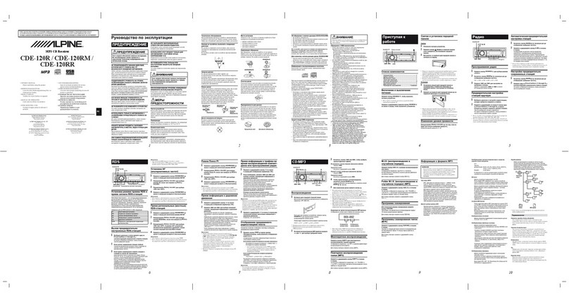 Alpine CDE-120R User manual