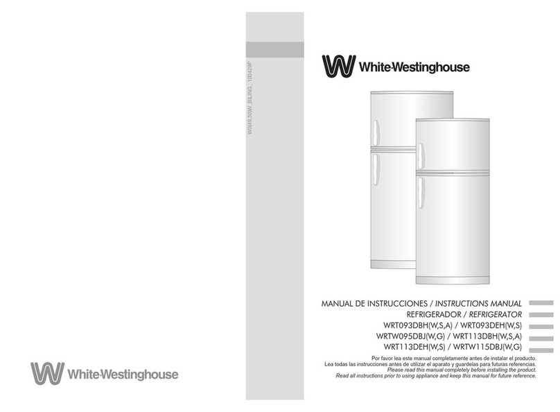 White-Westinghouse WRT093DBHW User manual
