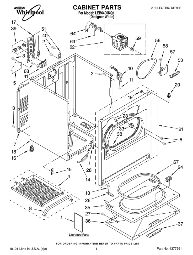 Whirlpool LEB6400KQ1 parts list
