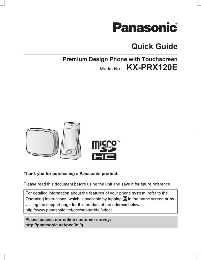 Panasonic KX-PRX120E quick guide