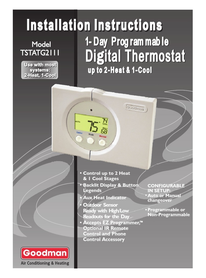 Goodman TSTATG2111 User manual
