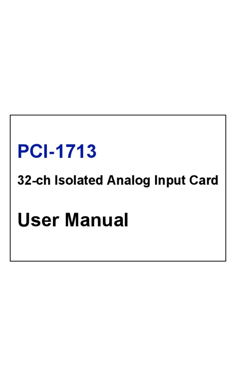 Advantech PCI-1713 User manual