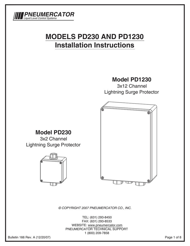 Pneumercator PD230 installation instructions