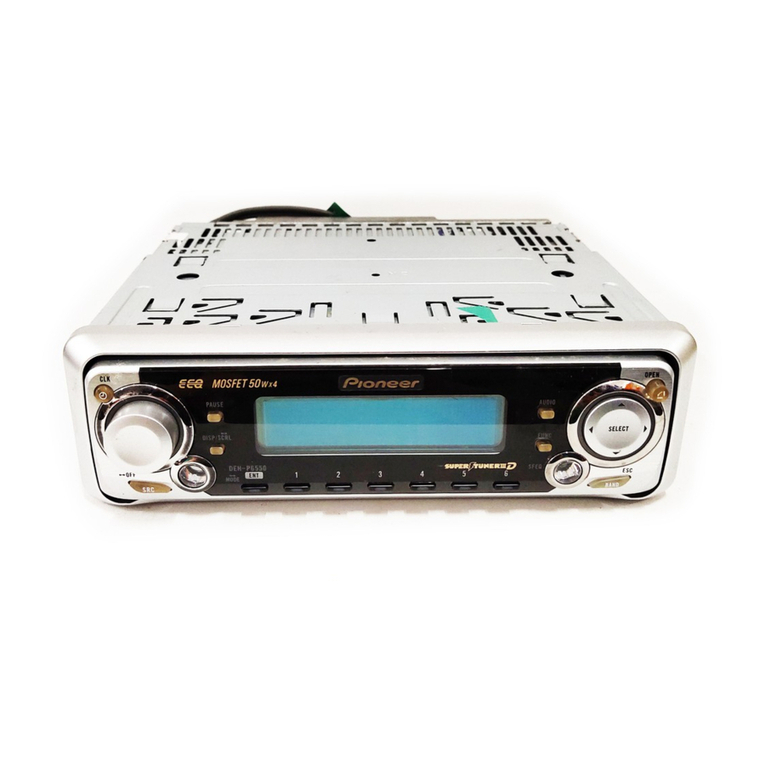 Pioneer Super Tuner III D DEH-P6550 installation manual