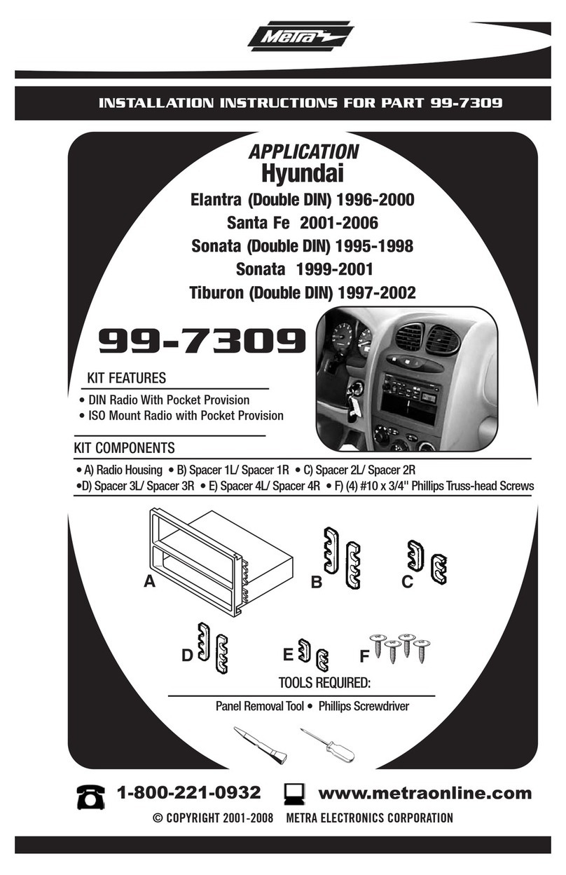 Metra Electronics 99-7309 User manual
