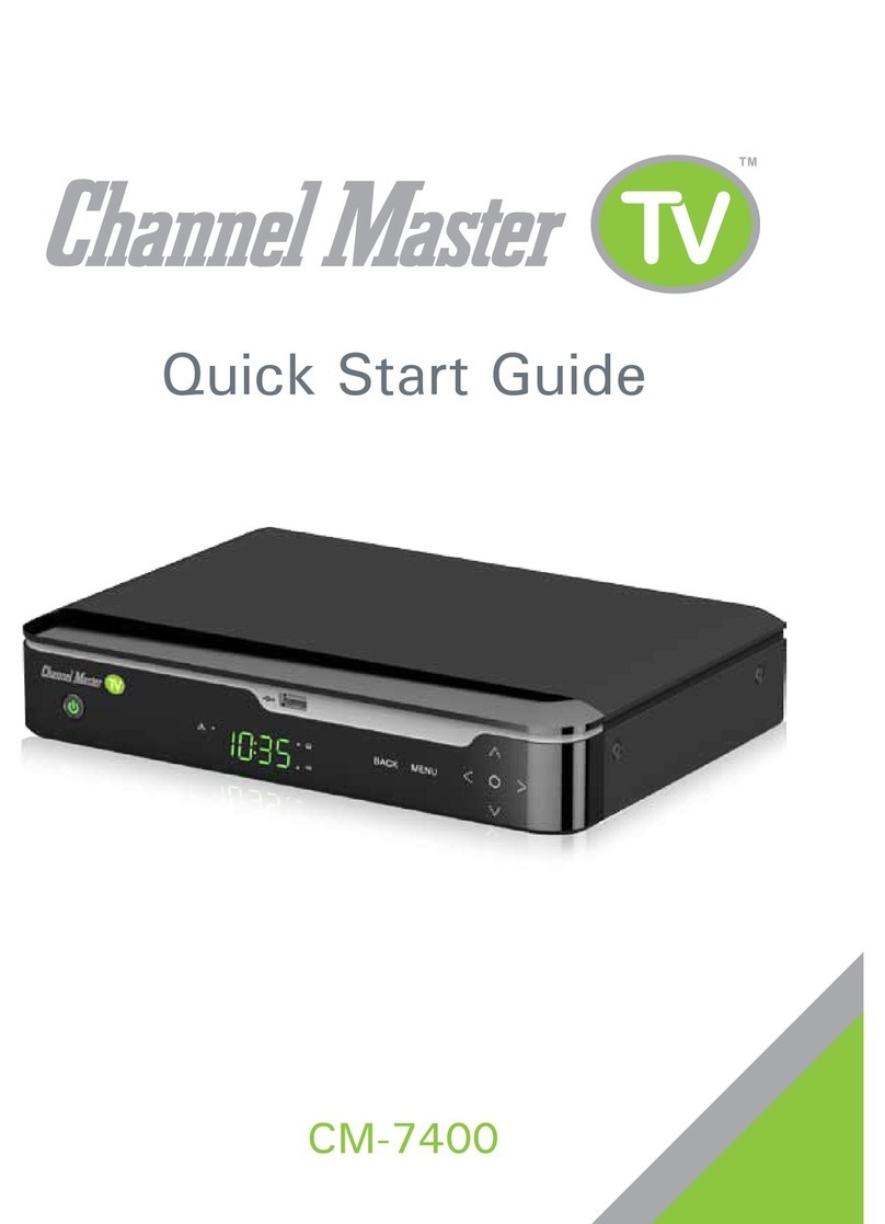 Channel Master CM-7400 quick start guide