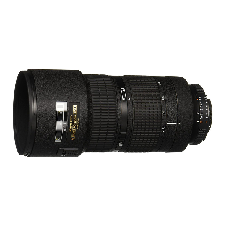 Nikon AF Zoom-Nikkor ED 80–200mm f/2.8D user manual