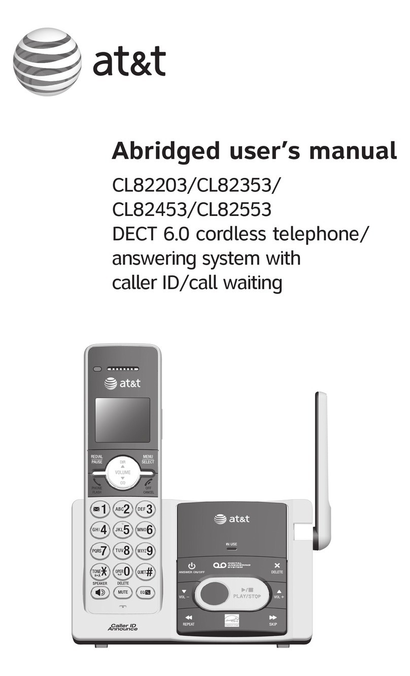 AT&T CL82203 User manual