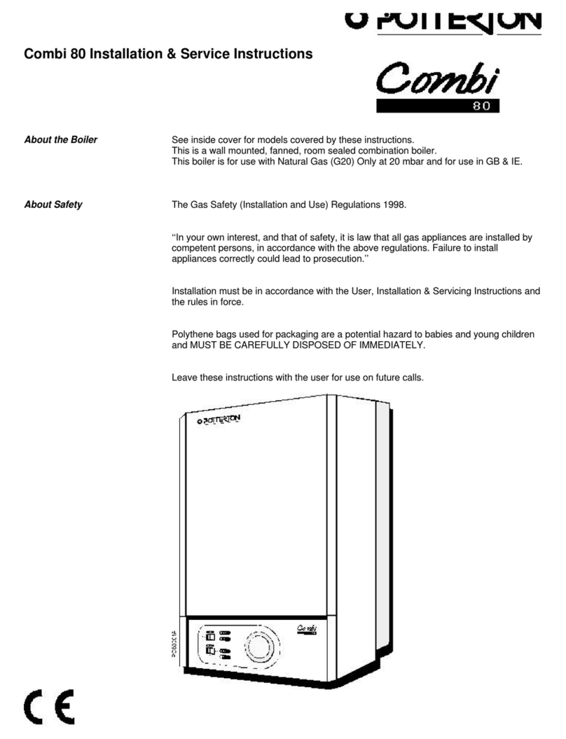 Potterton Combi 80 Installation & service instructions