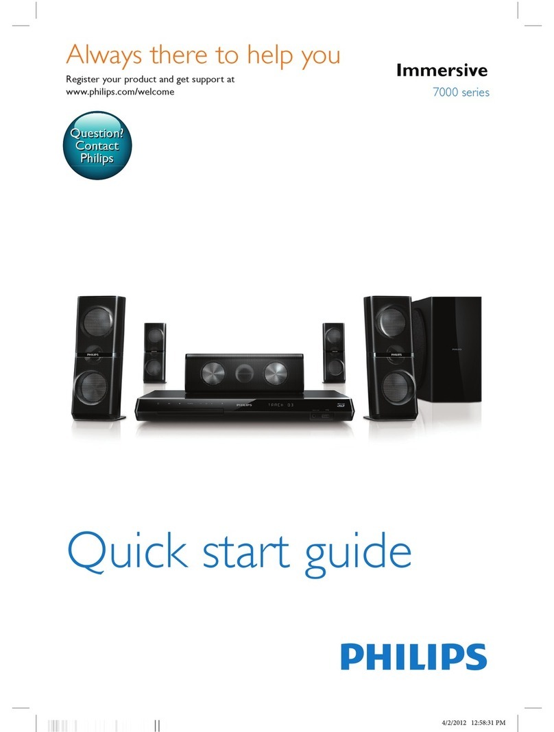 Philips Immersive 7000 series quick start guide