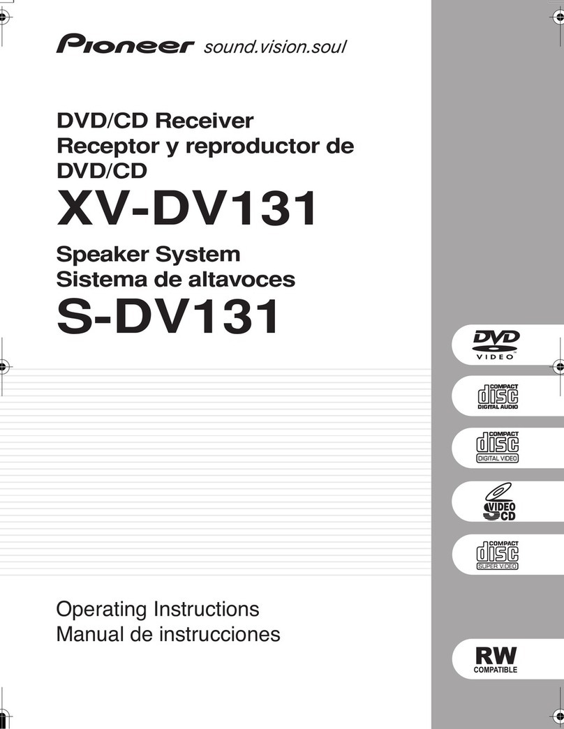 Pioneer XV-DV131 operating instructions