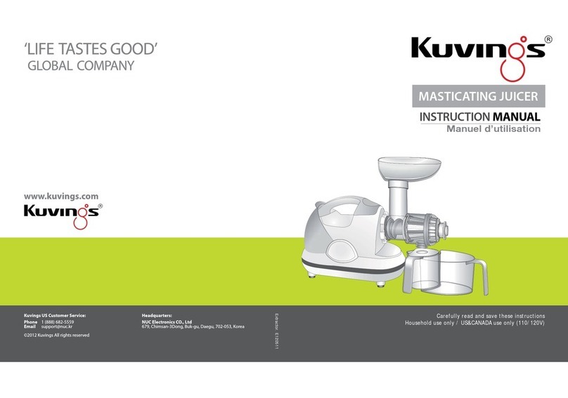 Kuvings MASTICATING JUICER instruction manual