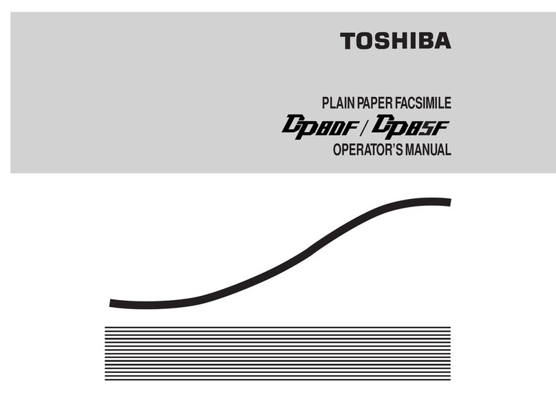 Toshiba DP80F Operator's manual