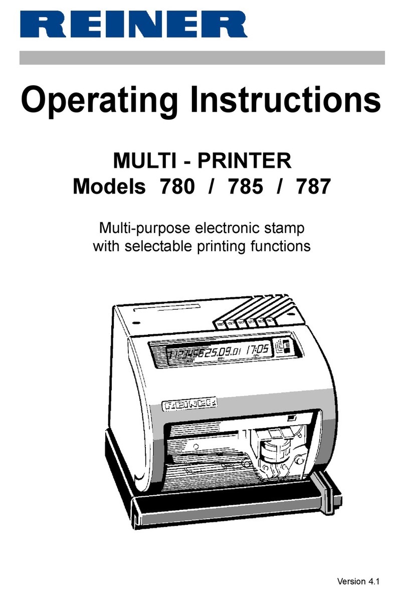 Reiner 780 User manual
