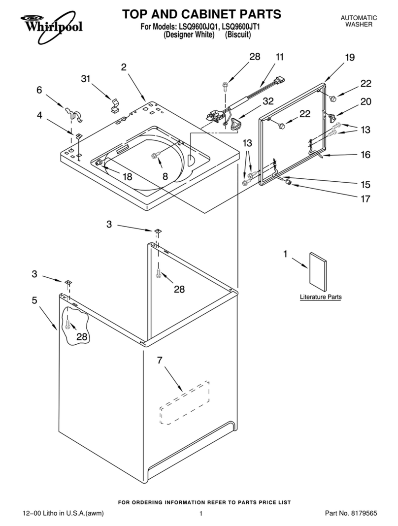 Whirlpool LSQ9600JQ1 parts list