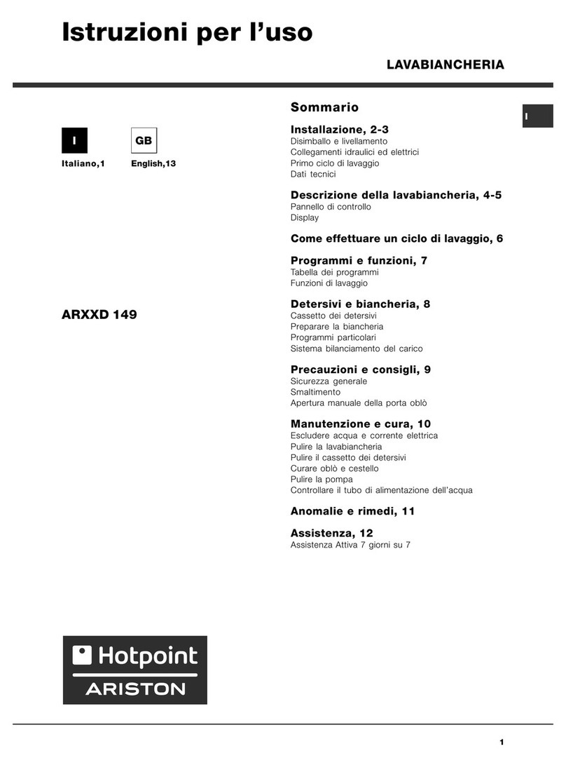 Hotpoint Ariston ARXXD 149 Instructions for use